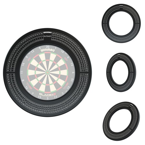 Winmau outshot black dartboard - black,